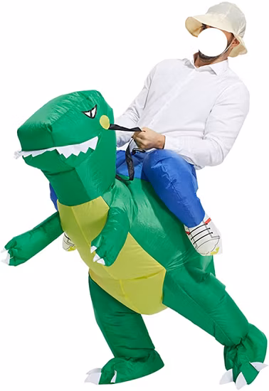 Costumes gonflables d'Halloween, costume de dinosaure gonflable pour adultes