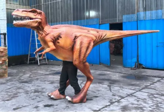 Costume de dinosaure animatronique T Rex pour adulte, parc d'attractions