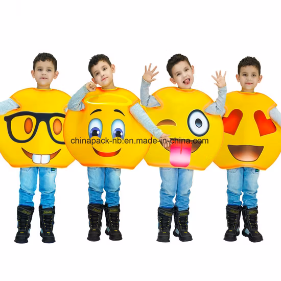Costume de fête de dessin animé Emoji Funny Face pour enfants (CPGC70013X)